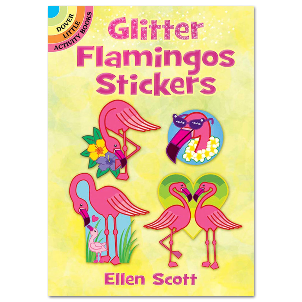 Glitter Flamingos Stickers