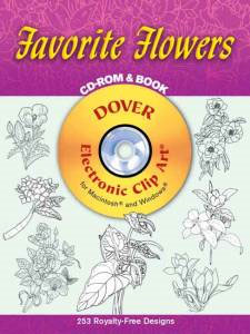 Dover Favorite Flowers CD-ROM and Book