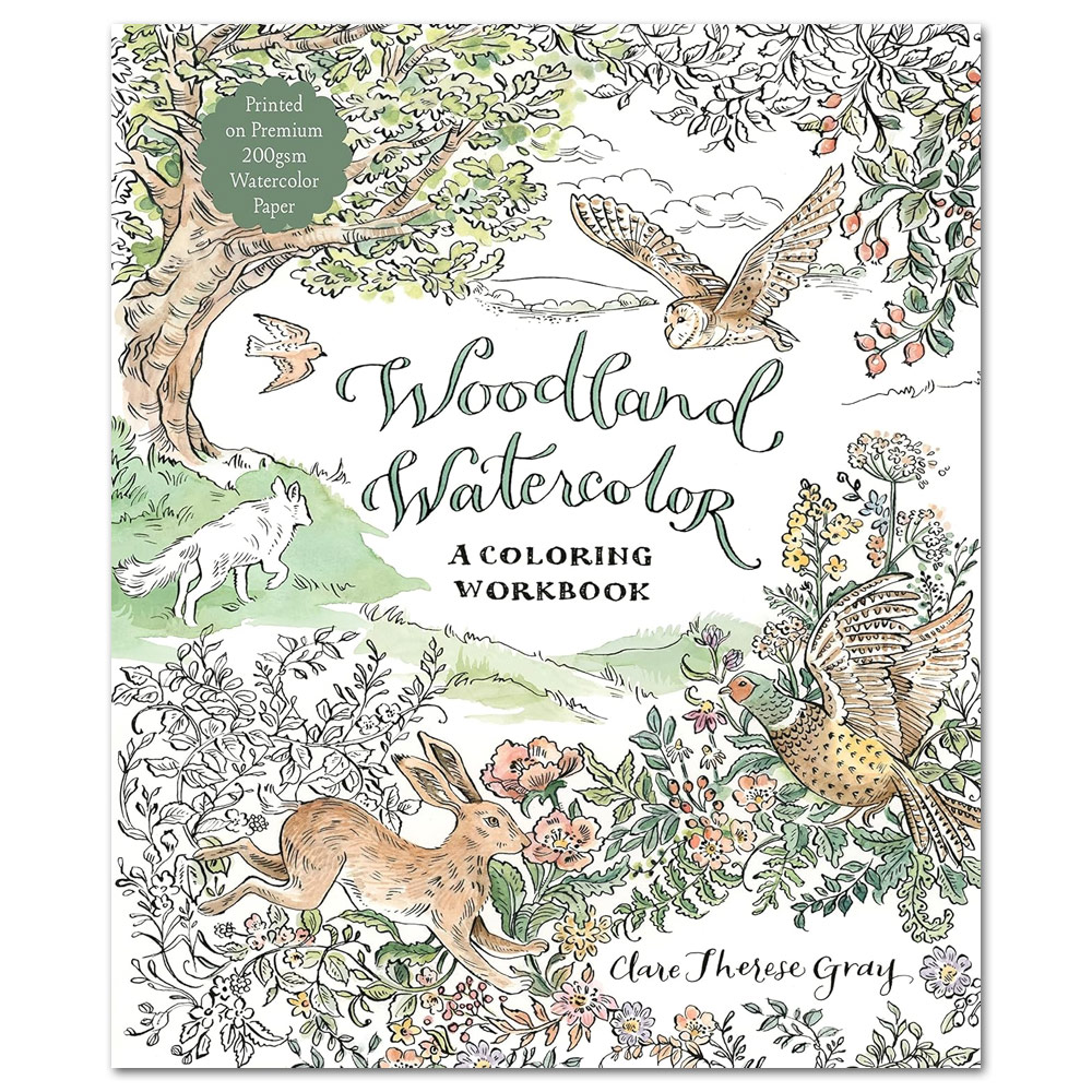 Woodland Watercolor: A Coloring Workbook