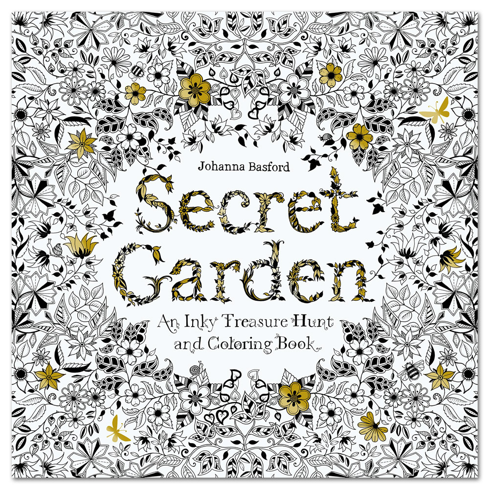 Details of English Adult Mystery Garden Treasure Hunt Coloring Book
