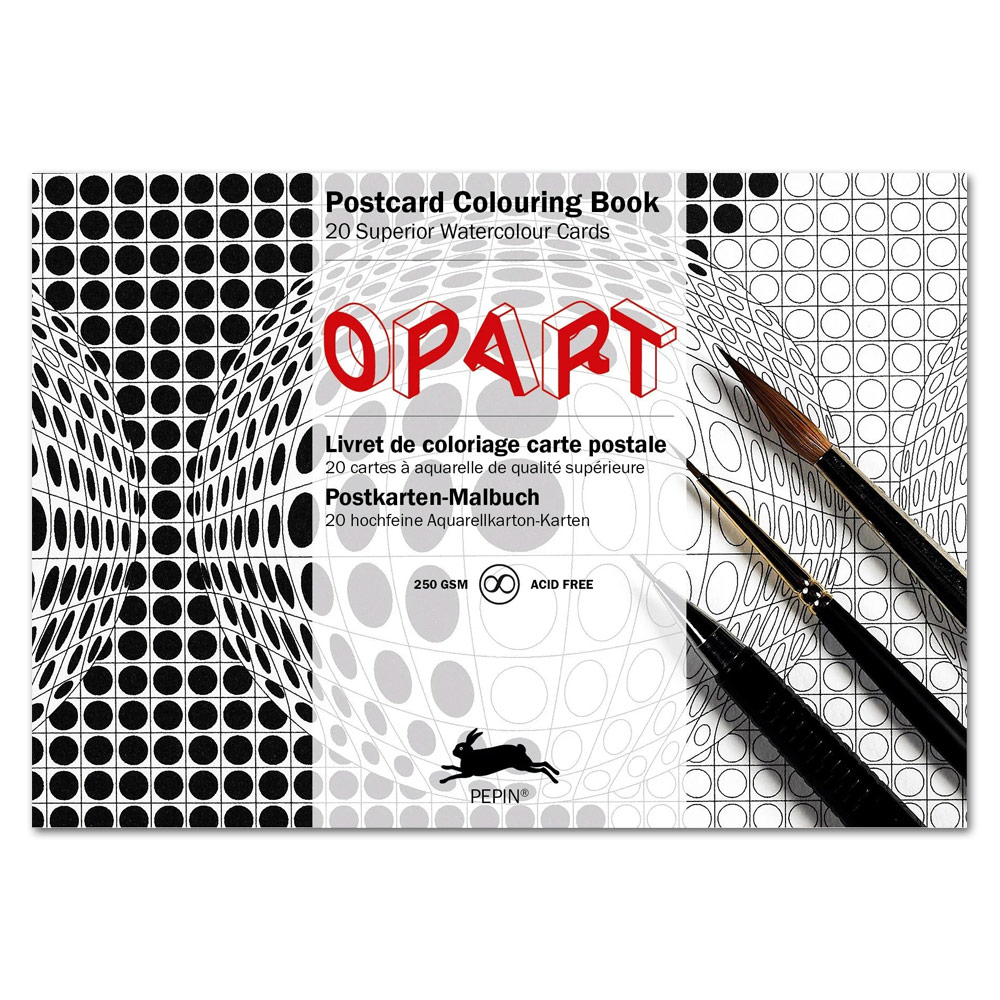 Pepin Press Postcard Coloring Book Opart