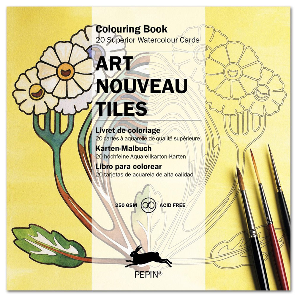 Pepin Press Tile Coloring Book Barcelona Designs