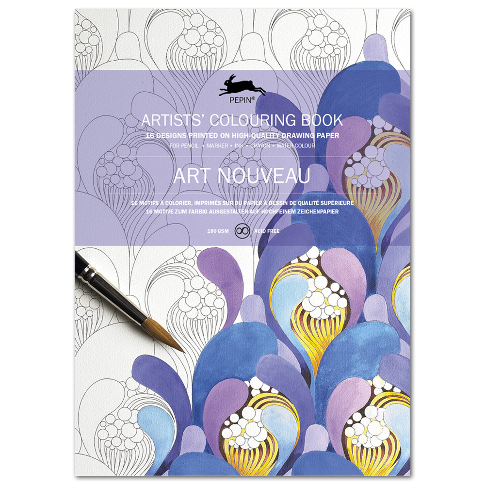 Pepin Press Artists' Coloring Book Art Nouveau