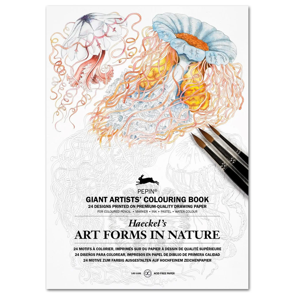 Pepin Press Giant Artists' Coloring Book Haeckel's Art Forms In Nature