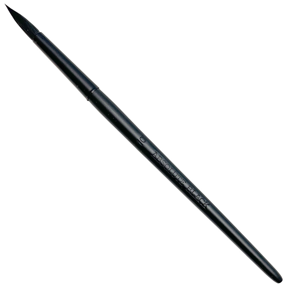Colorificio Absolute Black Synthetic Bristle Brush Round 10mm