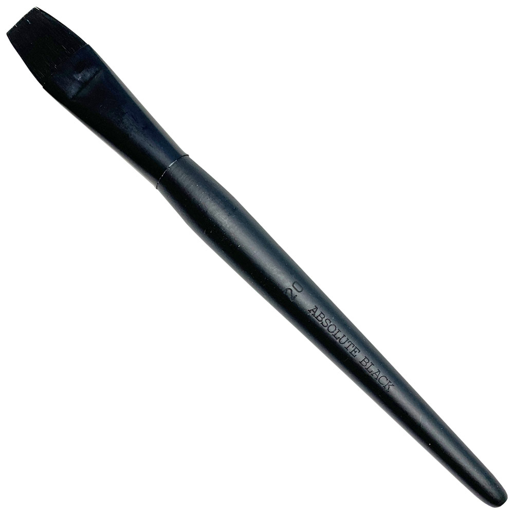 Colorificio Absolute Black Synthetic Bristle Brush Flat 20mm