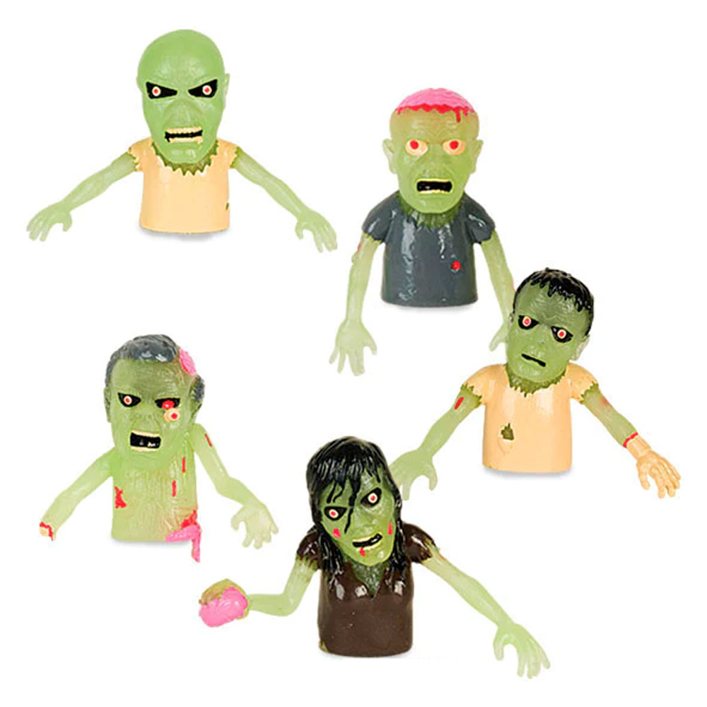 Archie McPhee Finger Puppet Glow in the Dark Zombie