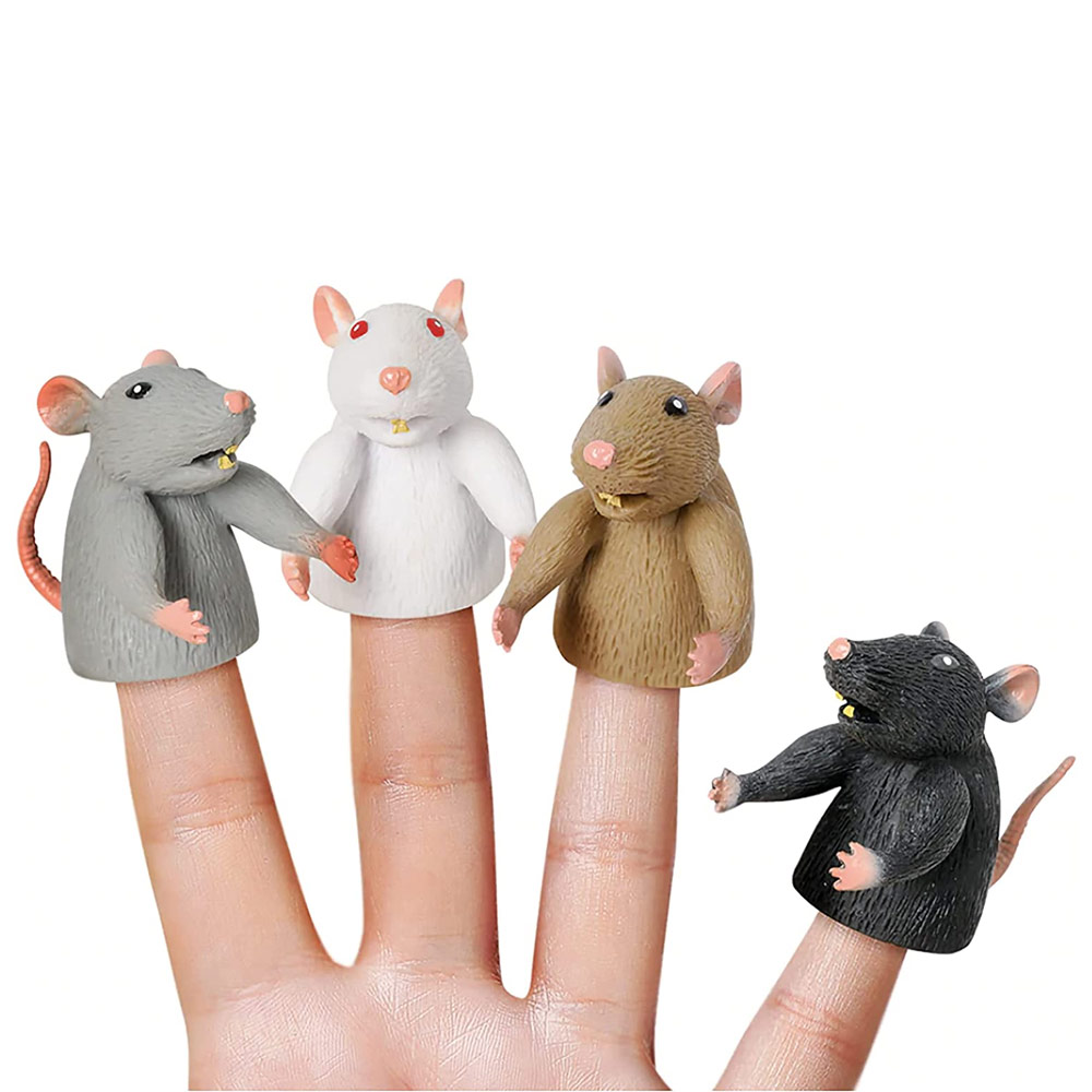 Archie McPhee Finger Puppet Rats
