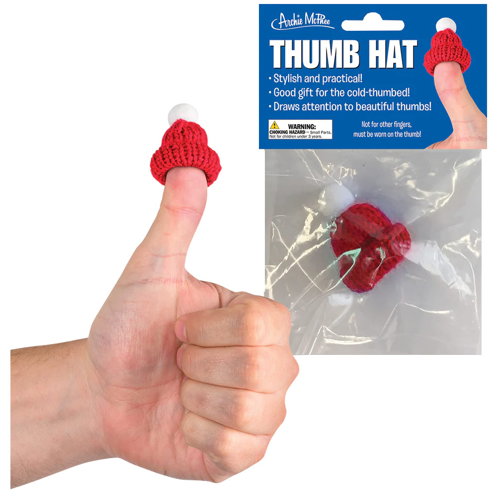 Archie McPhee Thumb Hat Red