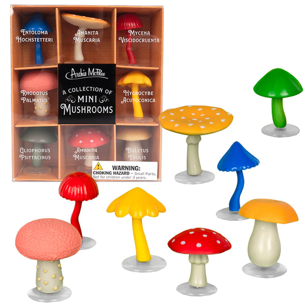 A Collection of Mini Mushrooms 8 Set