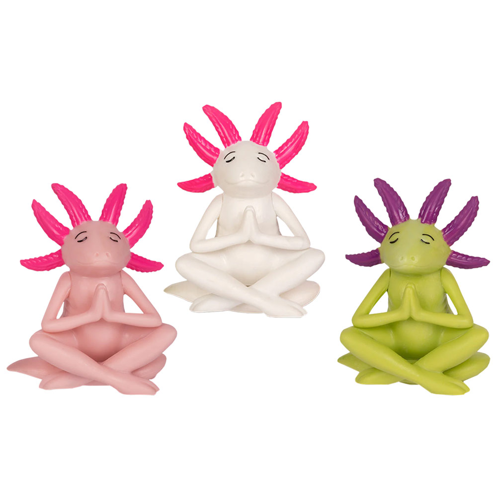 Archie McPhee Vinyl Toy Meditating Axolotls