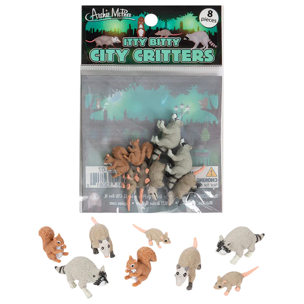Archie McPhee Itty Bitty City Critters 8 Set