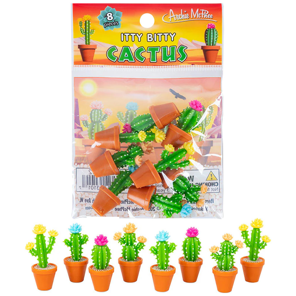 Archie McPhee Itty Bitty Cactus 8 Set