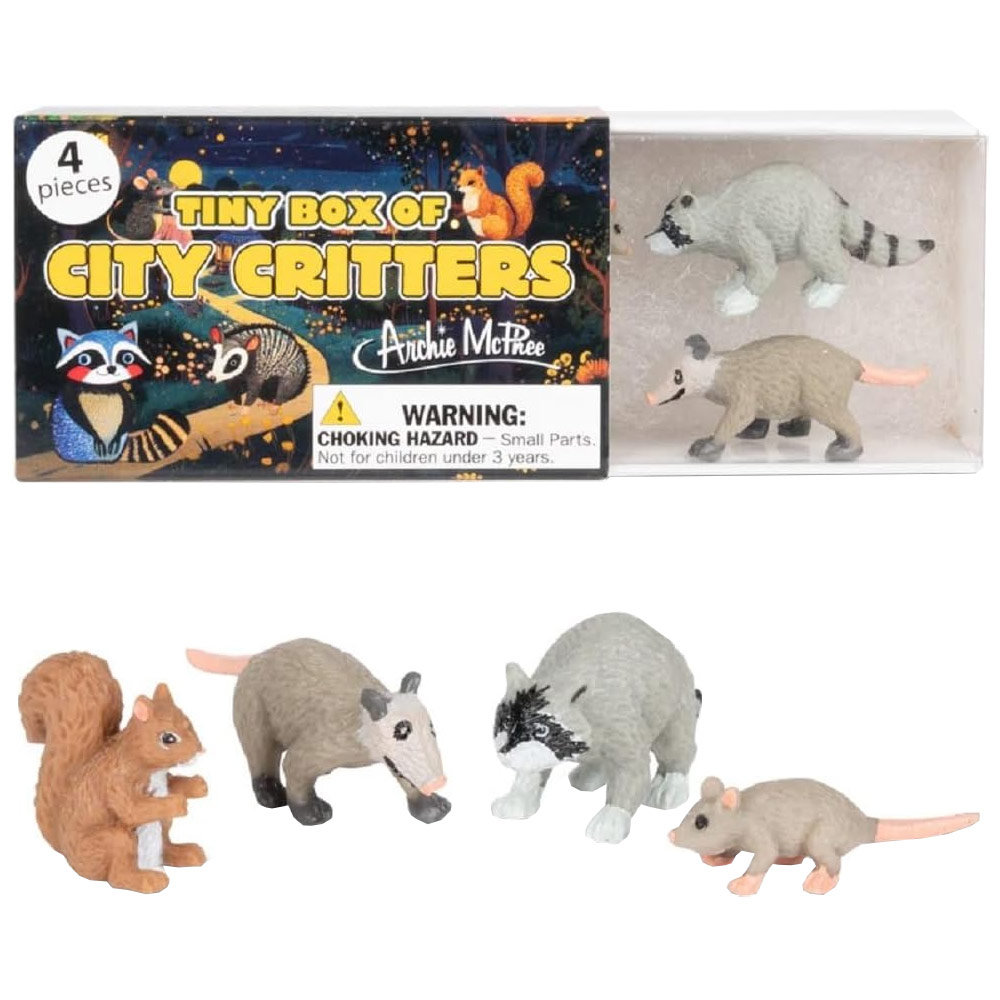 Archie McPhee Tiny Box of City Critter 4 Set