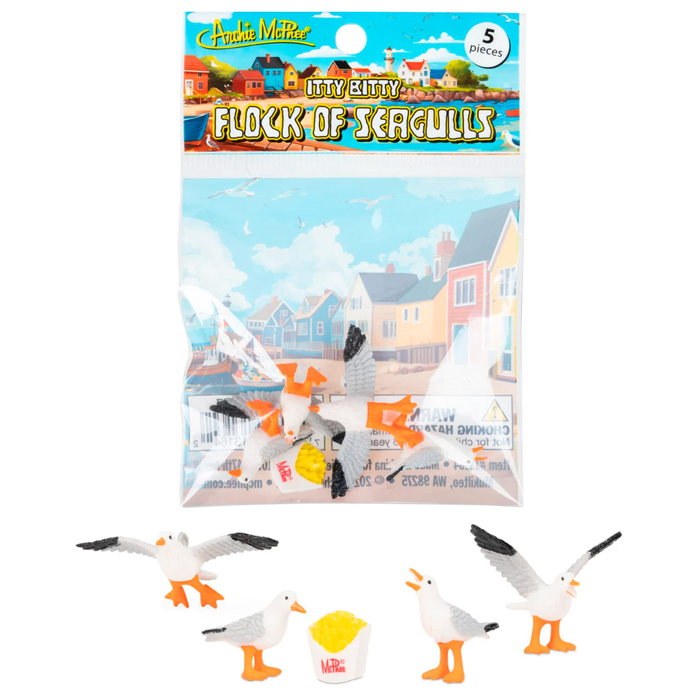 Archie McPhee Itty Bitty Flock of Seagull 5 Set