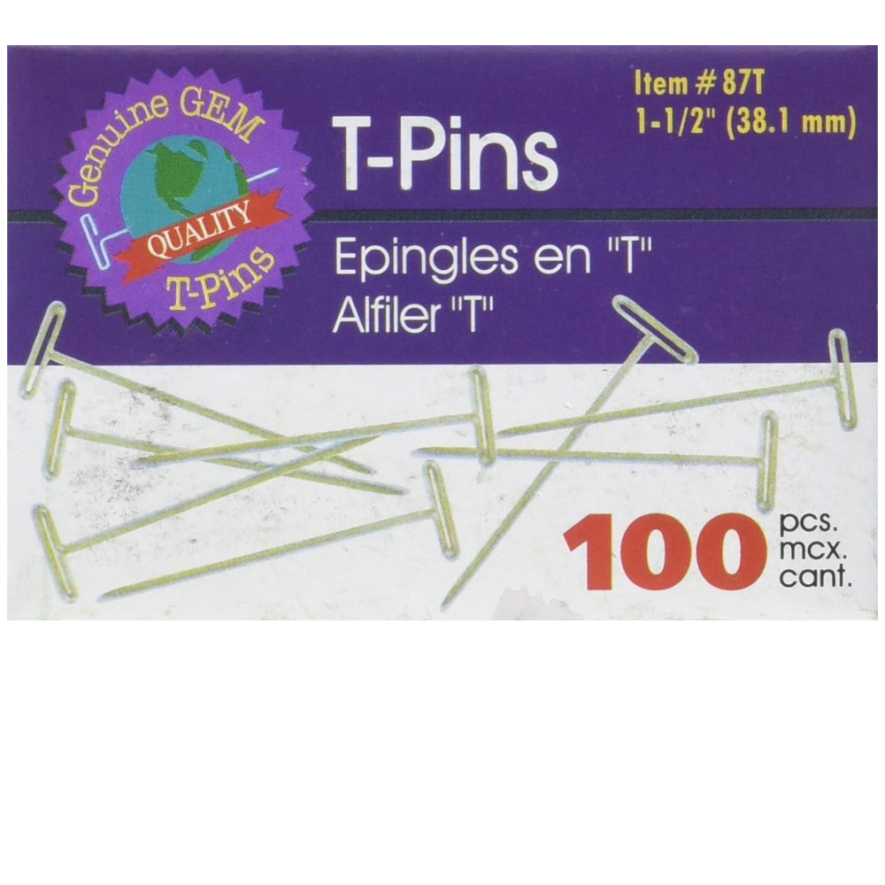 Advantus Corp T-Pins 100 Pack 1.5"