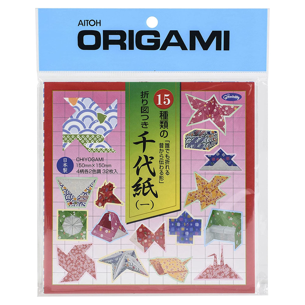 Departments - Aitoh Chiyogami Origami Paper 32 Sheets 5-7/8