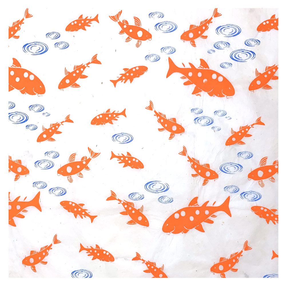 LOKTA KOI ORANGE/BLUE/NATURAL