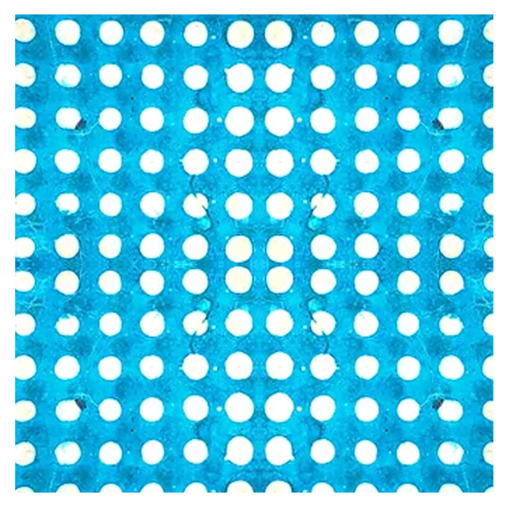 Aitoh Lokta Batik Dot Paper 19.5"x29.5" Wax on Turquoise