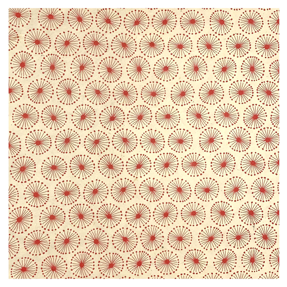 LOKTA DANDELION RED ON NATURAL