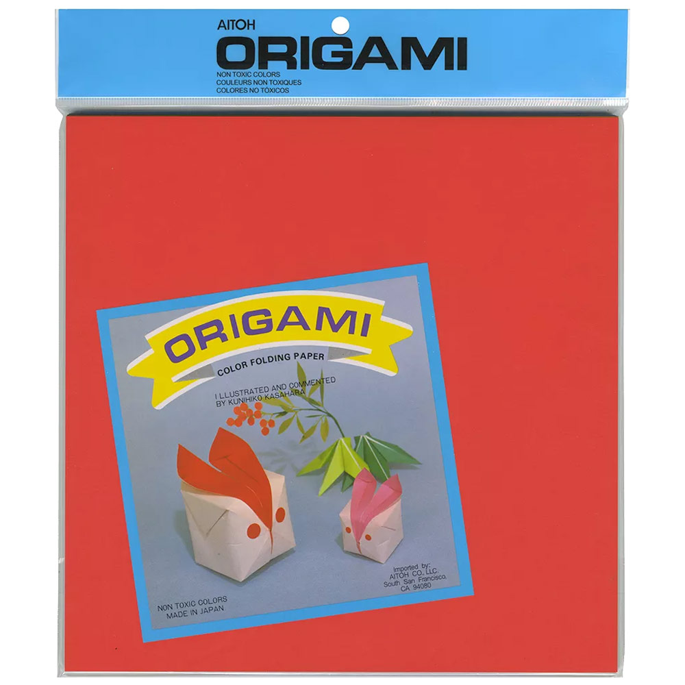 Aitoh Origami Paper 100 Sheets 9-3/4"x9-3/4" Large Assorted