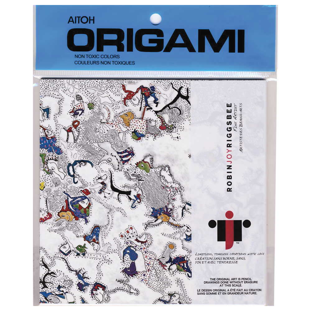Aitoh Riggsbee Origami Paper 40 Sheets 5-7/8"x5-7/8" Assortment #2