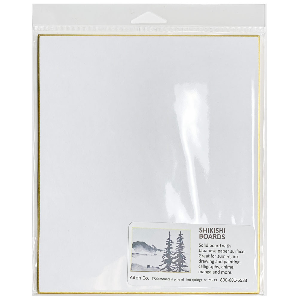 Aitoh Shikishi Board Medium 2 Pack 8.25"x7" Gasen