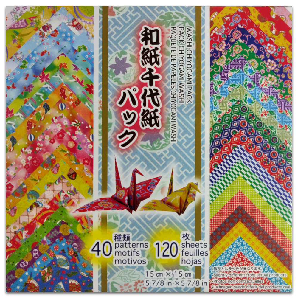 ORIGAMI WASHI CHIYOGAMI 6"