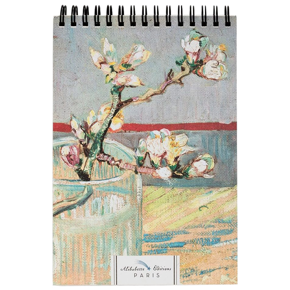 Alibabette Editions Spiral Sketchbook 100 Sheets 8"x5.25" Fleurs d'Amandier