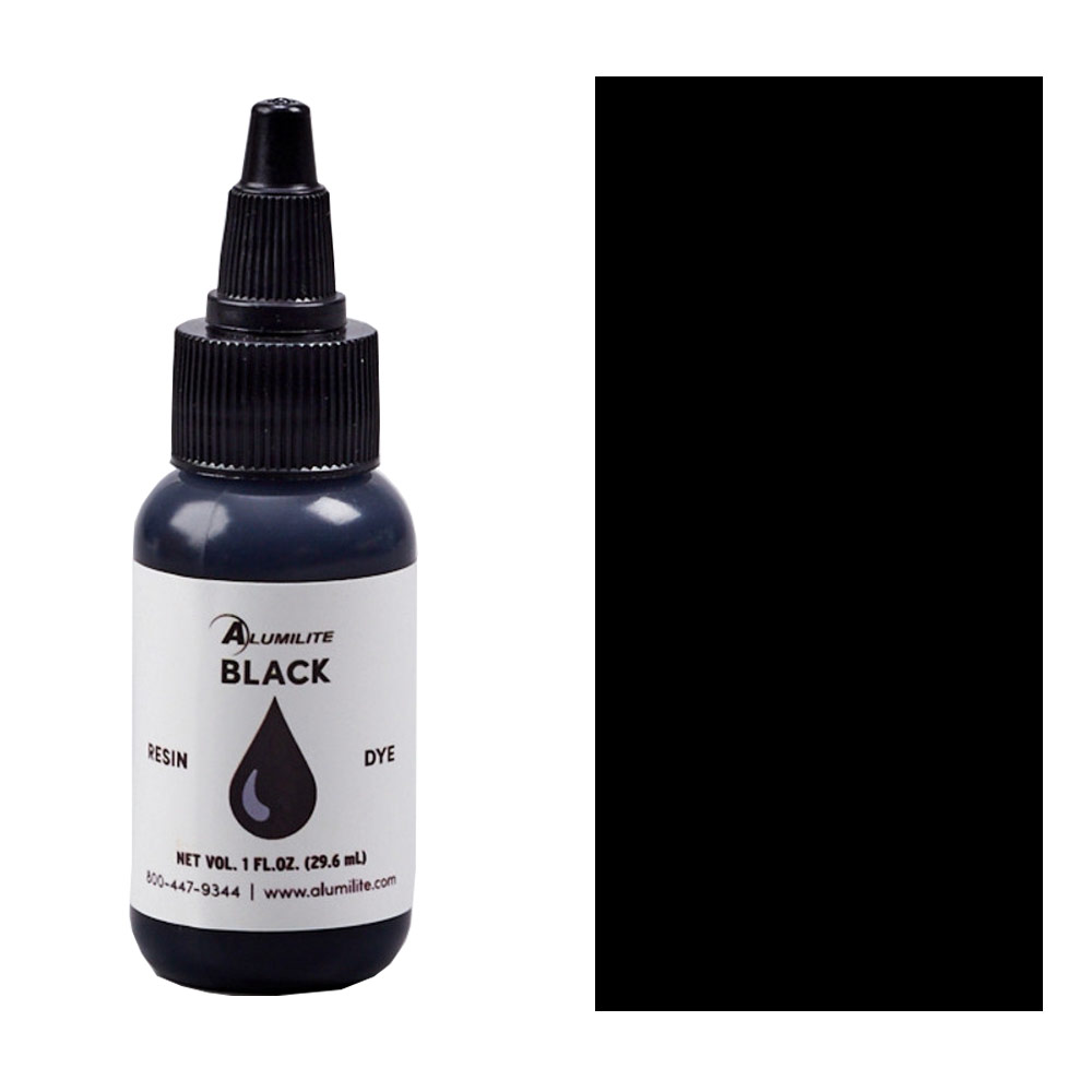 Black Opaque Dye (Alumilite) Liquid Dye for Coloring Epoxy Resin