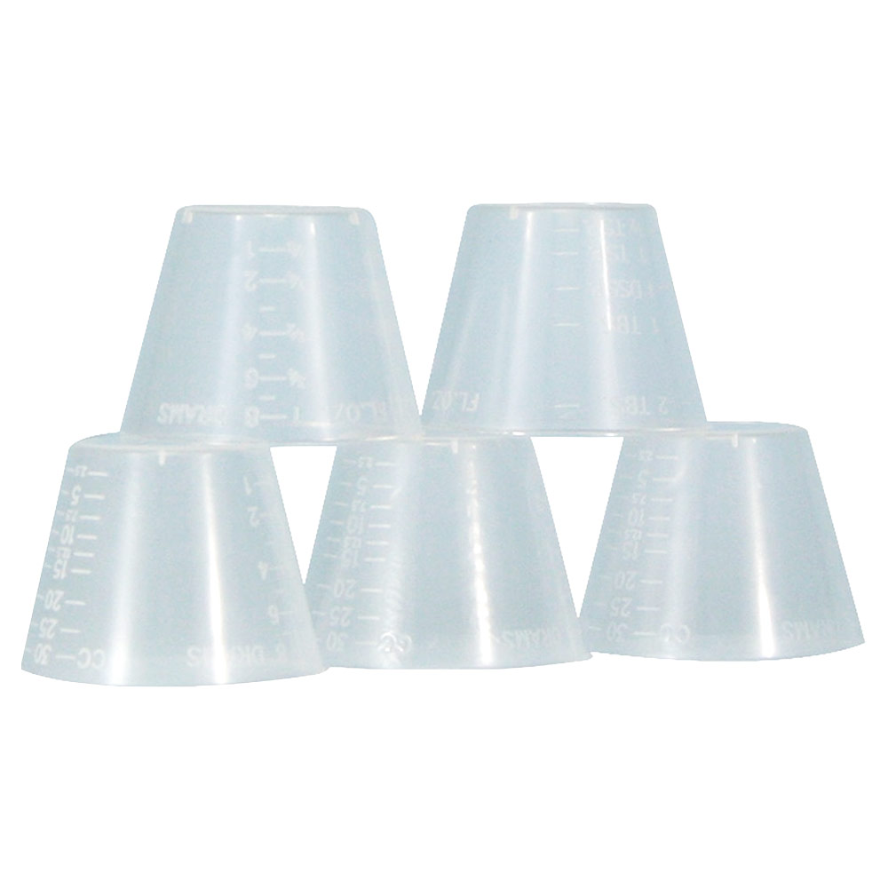 Clear Plastic Measuring Cup 1 oz. 25-Pack