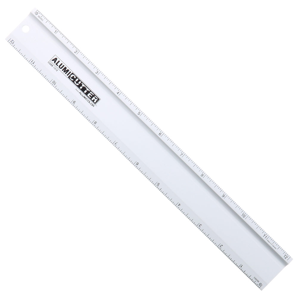 Alumicolor AlumiCutter Aluminum Ruler 12" Silver