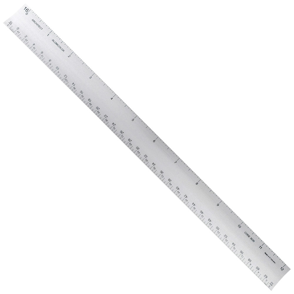 Aluminum Triangular Architect Scale 12"