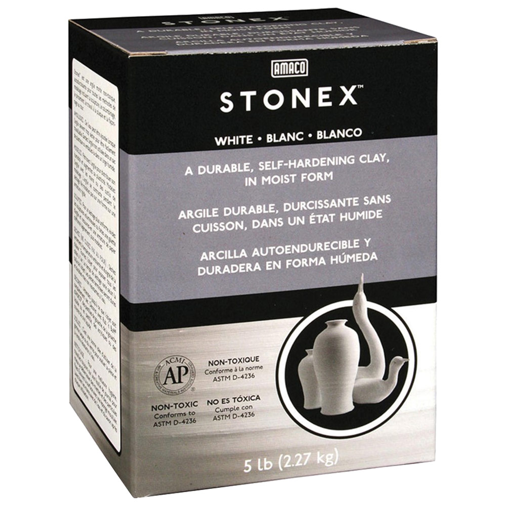 Amaco Stonex Self-Hardening Clay 5lb White