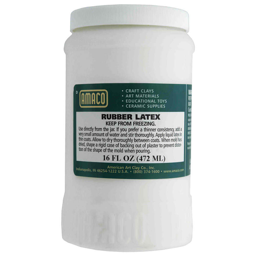 Amaco White Liquid Rubber Latex 16oz