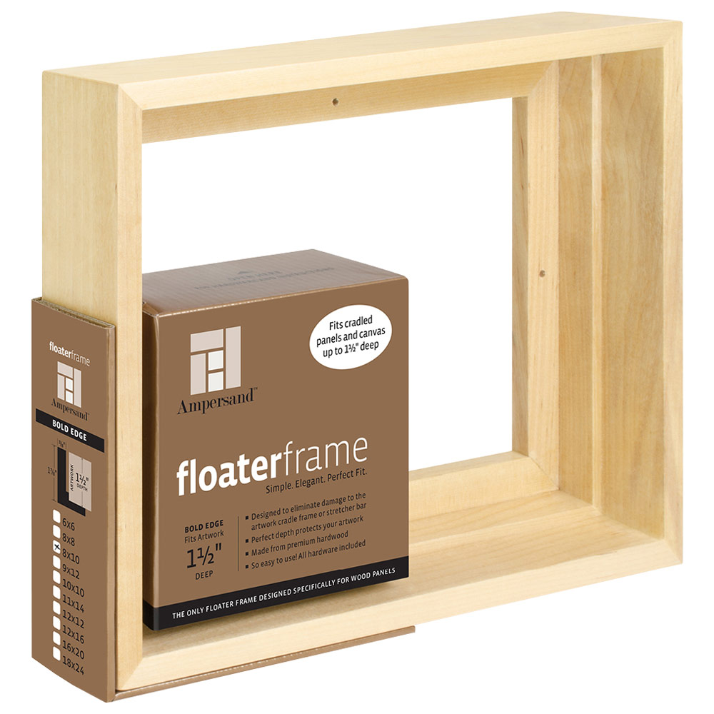 Ampersand Floater Frame Bold 1.5 8x10 Maple