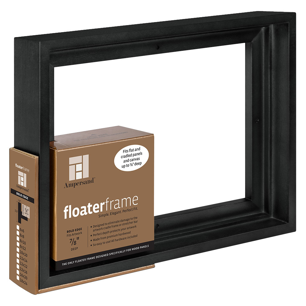 Ampersand Floater Frame Bold 7/8" 8x10 Black