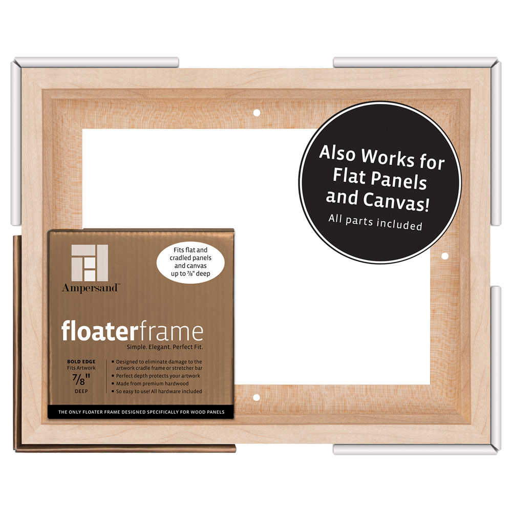 Ampersand Floater Frame Bold 7/8" 8x10 Maple