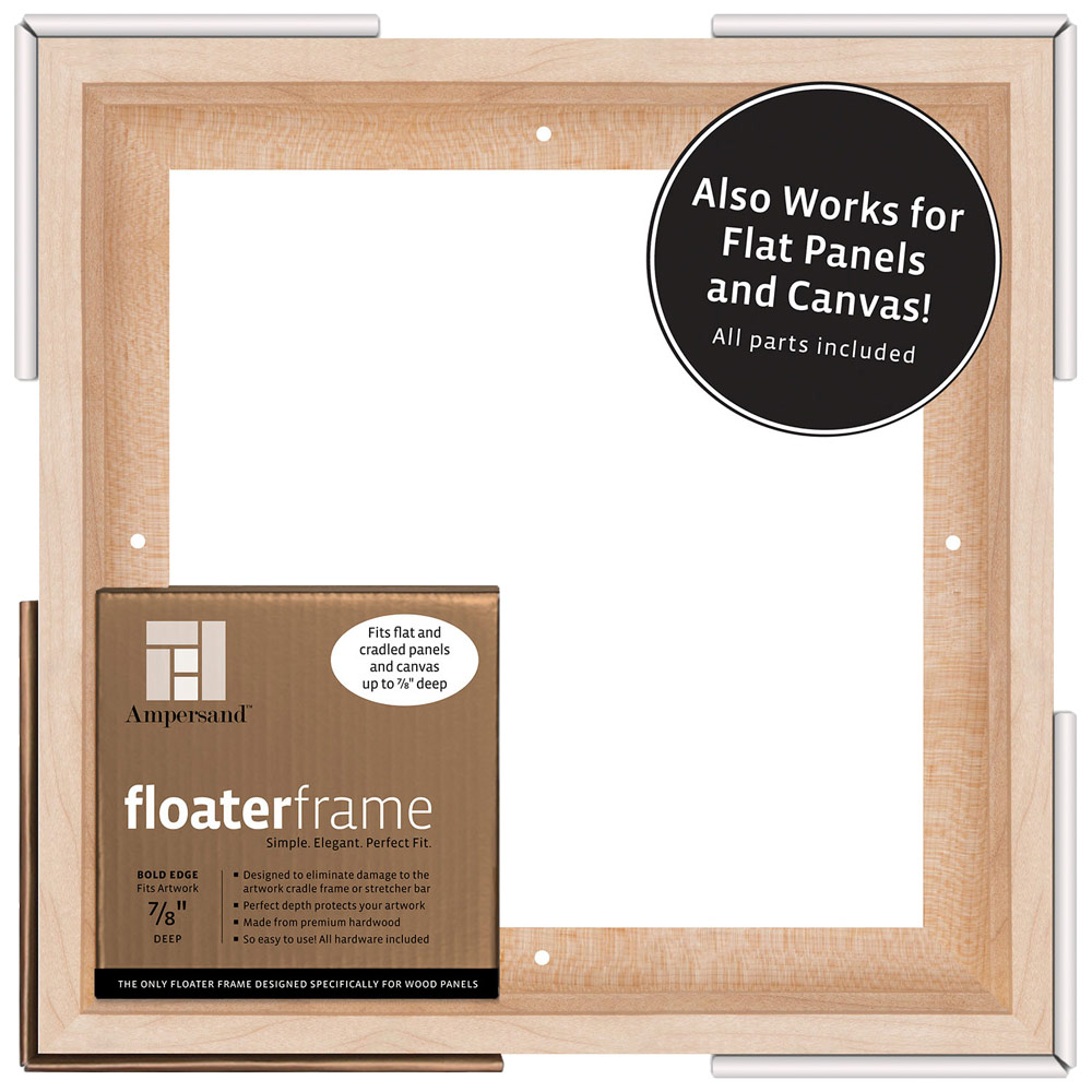Ampersand Floater Frame Bold 7/8" 10x10 Maple