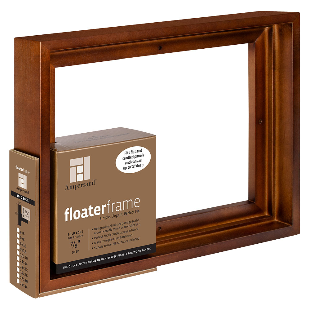Ampersand Floater Frame 7/8" Bold 11"x14" Walnut