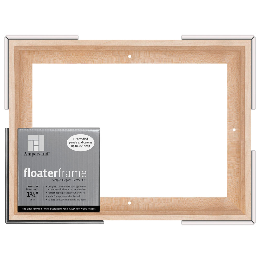 Ampersand Floater Frame Thin 1.5" 9x12 Maple