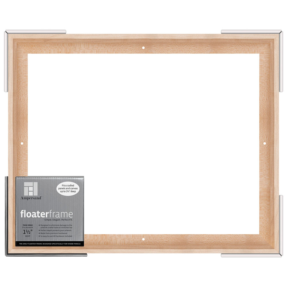 Ampersand Floater Frame Thin 1.5" 12x16 Maple