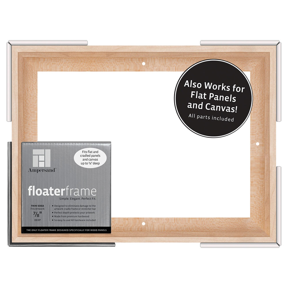 Floater Frame Thin 7/8" 9x12 Maple