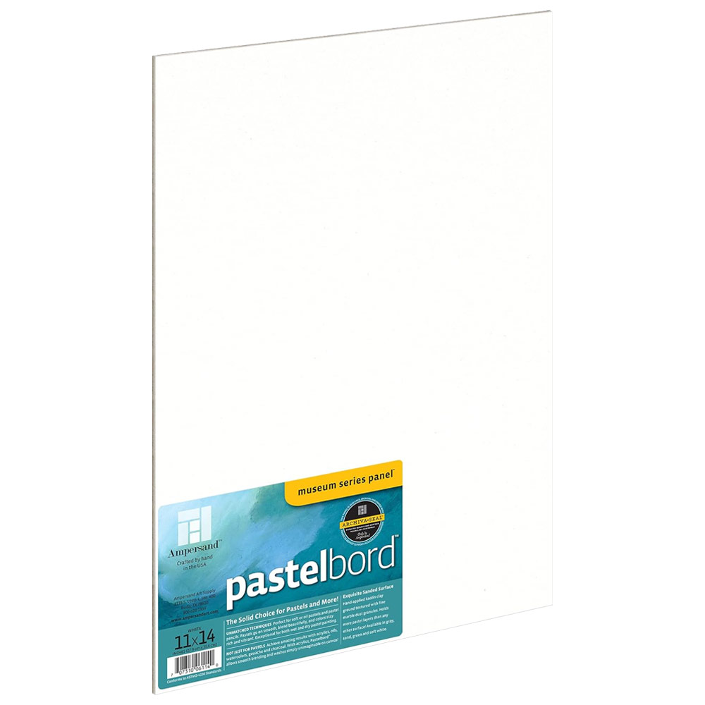 Pastelbord 1/8" Flat White Panel - 11" x 14"