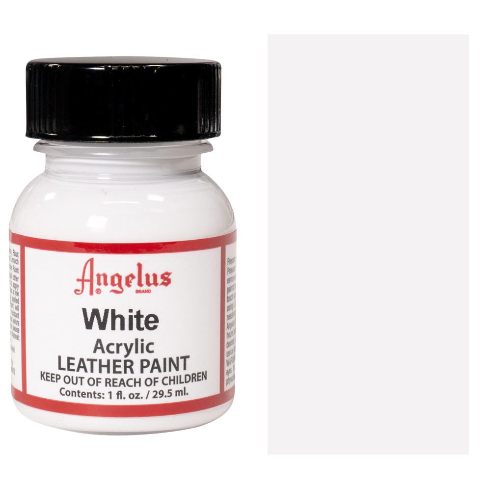 Angelus Acrylic Leather Paint White 1 oz.