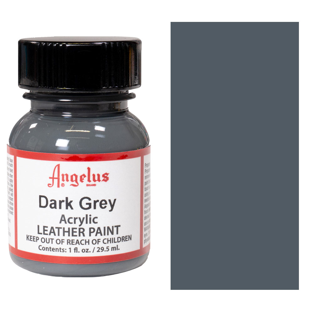 Angelus Acrylic Leather Paint, Grey, 1 oz.