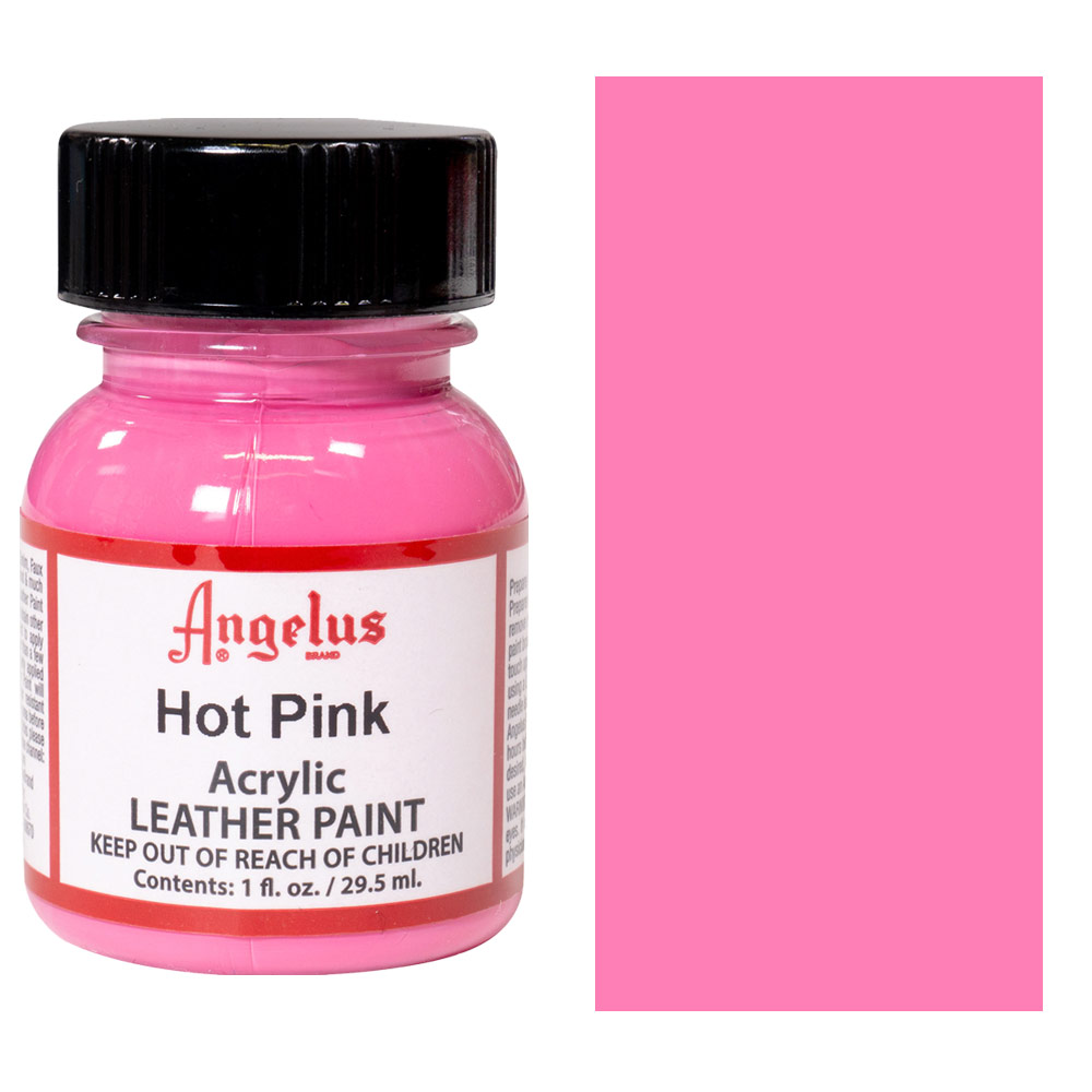 Angelus Acrylic Leather Paint - 1oz - Hot Pink