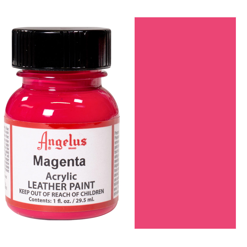 Angelus Acrylic Leather Paint 1oz Magenta