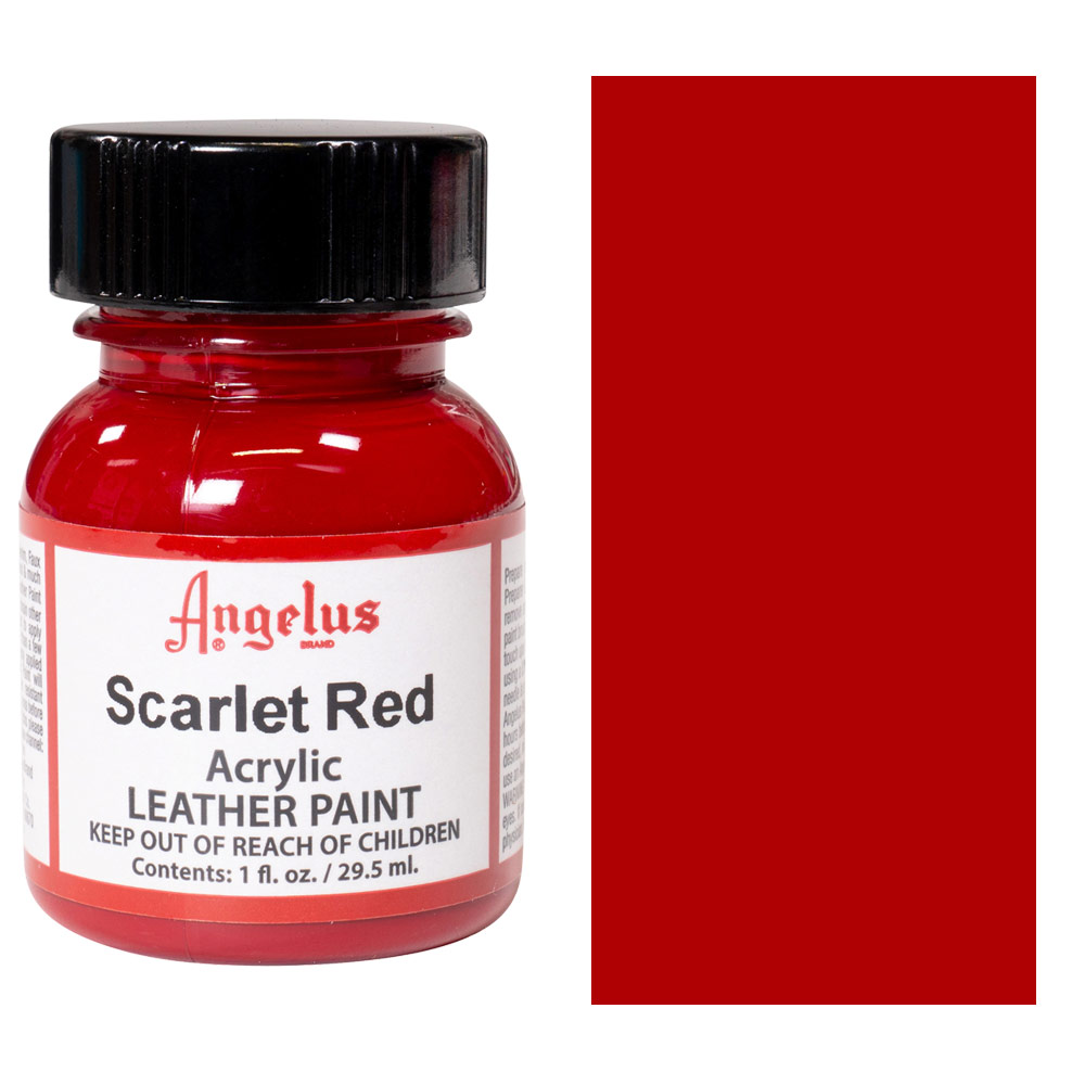 Angelus Acrylic Leather Paint Red 1oz : Arts, Crafts & Sewing 
