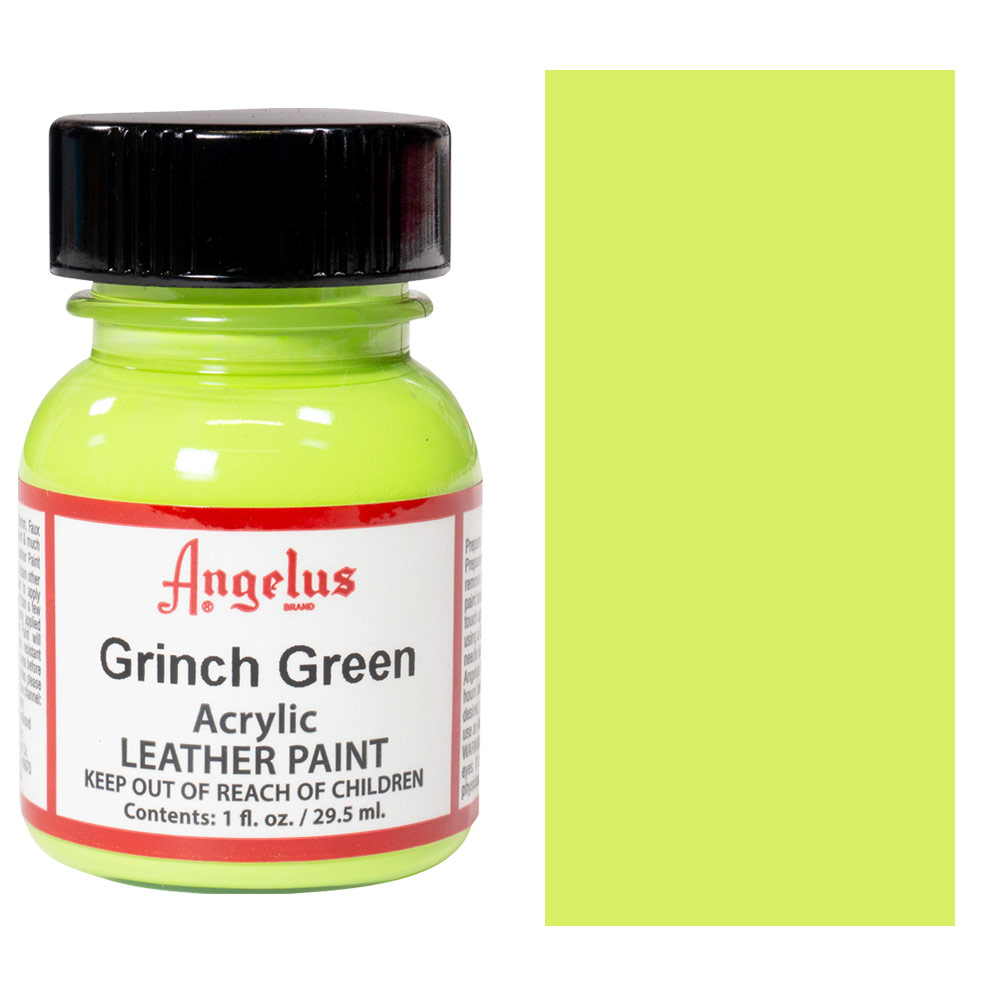 Angelus Acrylic Leather Paint - Light Green, 1 oz